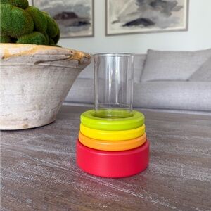 Lovevery • Clear tube with stacking rings